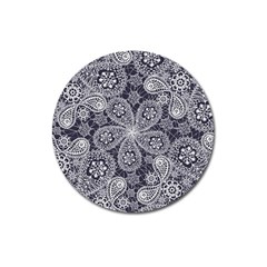 Flowers mandala Magnet 3  (Round)