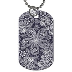 Flowers mandala Dog Tag (Two Sides)