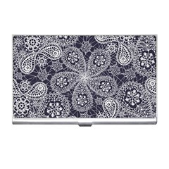 Flowers mandala Business Card Holder