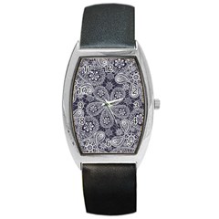 Flowers mandala Barrel Style Metal Watch