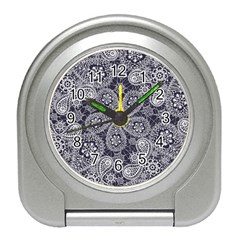 Flowers mandala Travel Alarm Clock