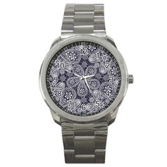 Flowers mandala Sport Metal Watch