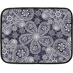 Flowers mandala Double Sided Fleece Blanket (Mini) 