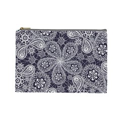 Flowers mandala Cosmetic Bag (Large)