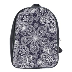 Flowers mandala School Bag (Large)