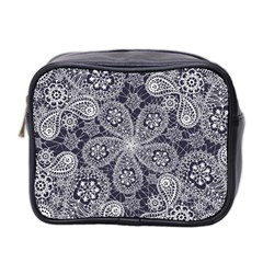 Flowers mandala Mini Toiletries Bag (Two Sides)