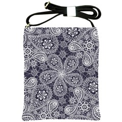 Flowers mandala Shoulder Sling Bag