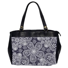 Flowers mandala Oversize Office Handbag (2 Sides)