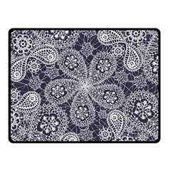 Flowers mandala Fleece Blanket (Small)