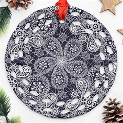 Flowers mandala Ornament (Round Filigree)