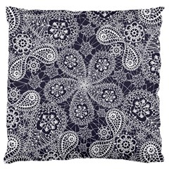 Flowers mandala Large Cushion Case (One Side)