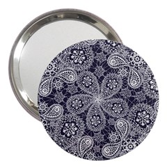 Flowers mandala 3  Handbag Mirrors