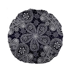 Flowers mandala Standard 15  Premium Round Cushions