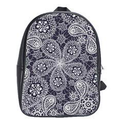 Flowers mandala School Bag (XL)