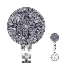 Flowers mandala Stainless Steel Nurses Watch