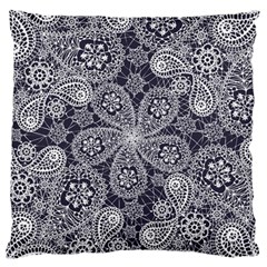 Flowers mandala Standard Flano Cushion Case (Two Sides)