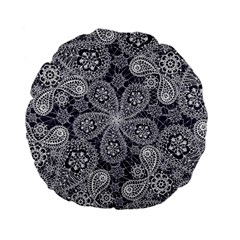 Flowers mandala Standard 15  Premium Flano Round Cushions