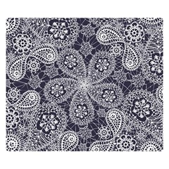 Flowers mandala Double Sided Flano Blanket (Small) 