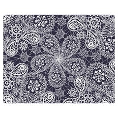 Flowers mandala Double Sided Flano Blanket (Medium) 