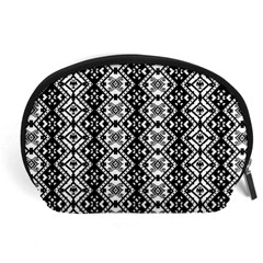 Black And White-3 Accessory Pouch (large) by ArtworkByPatrick