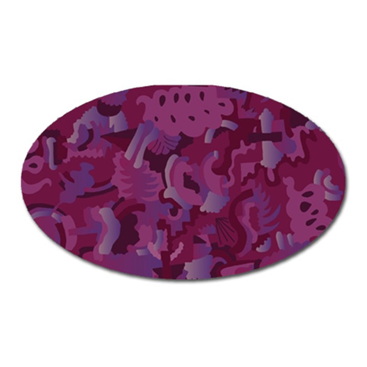 Pattern Warhola Oval Magnet