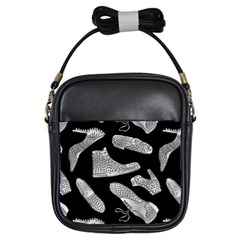 Pattern Shiny Shoes Girls Sling Bag by Sudhe