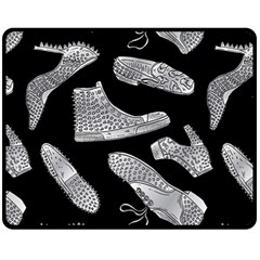 Pattern Shiny Shoes Fleece Blanket (medium)  by Sudhe