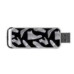 Pattern Shiny Shoes Portable Usb Flash (two Sides) by Sudhe