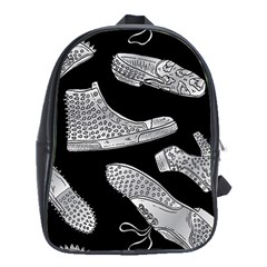 Pattern Shiny Shoes School Bag (xl) by Sudhe