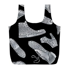 Pattern Shiny Shoes Full Print Recycle Bag (l) by Sudhe