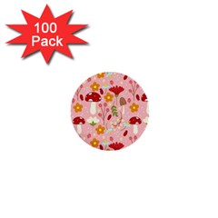 Floral Surface Pattern Design 1  Mini Buttons (100 Pack)  by Sudhe