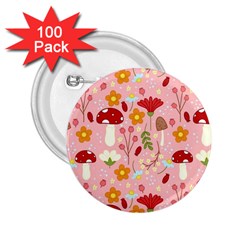 Floral Surface Pattern Design 2 25  Buttons (100 Pack)  by Sudhe