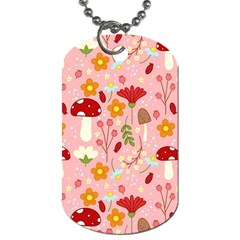 Floral Surface Pattern Design Dog Tag (one Side)