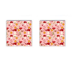 Floral Surface Pattern Design Cufflinks (square) by Sudhe