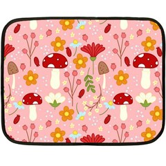 Floral Surface Pattern Design Double Sided Fleece Blanket (mini)  by Sudhe