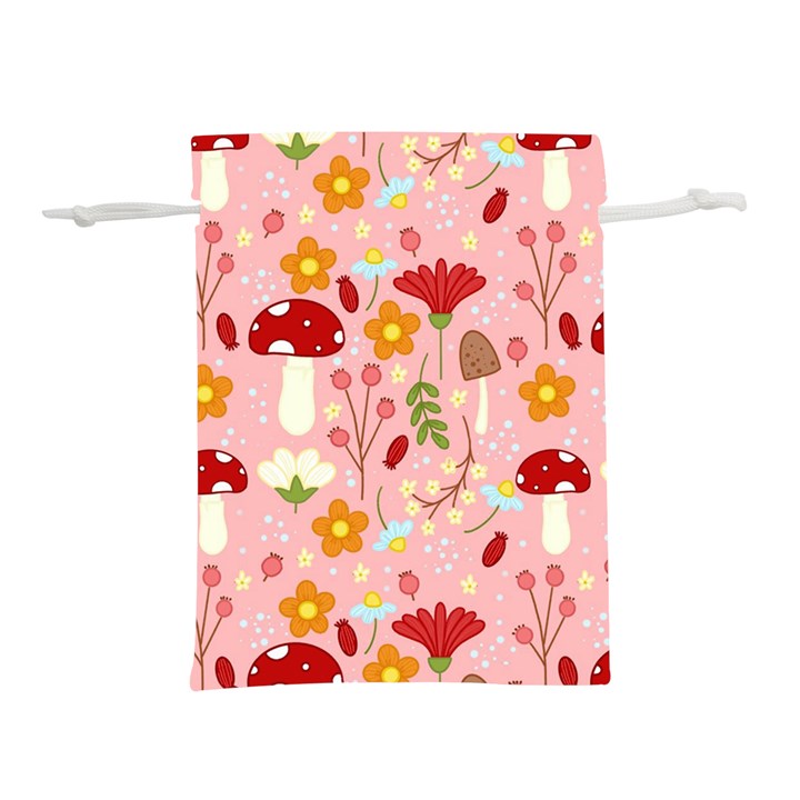 Floral Surface Pattern Design Lightweight Drawstring Pouch (M)