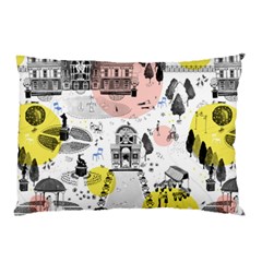 The Park  Pattern Design Pillow Case by Sudhe