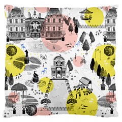 The Park  Pattern Design Large Cushion Case (one Side) by Sudhe