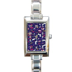 Pattern Burton Galmour Rectangle Italian Charm Watch