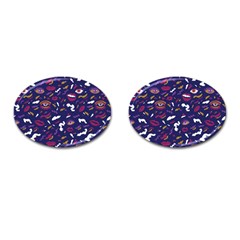 Pattern Burton Galmour Cufflinks (oval) by Sudhe