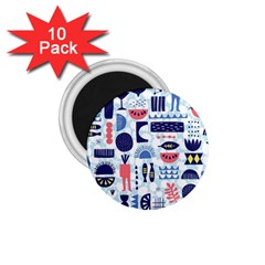 Vector Illustrated Pattern Design 1 75  Magnets (10 Pack)  by Sudhe