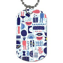 Vector Illustrated Pattern Design Dog Tag (two Sides) by Sudhe