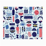 Vector Illustrated Pattern Design Small Glasses Cloth (2 Sides) Front