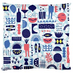 Vector Illustrated Pattern Design Large Cushion Case (two Sides) by Sudhe