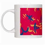 Pattern Booty Faces White Mugs Left