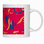 Pattern Booty Faces White Mugs Right