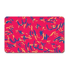 Pattern Booty Faces Magnet (rectangular) by Sudhe