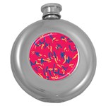 Pattern Booty Faces Round Hip Flask (5 oz) Front