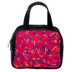 Pattern Booty Faces Classic Handbag (one Side) by Sudhe