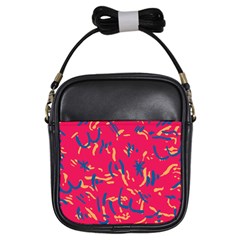 Pattern Booty Faces Girls Sling Bag by Sudhe